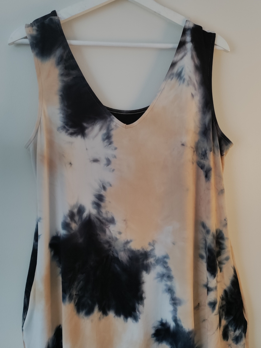 Nina Leonard Sleeveless Tie Dye Midi Dress / Size Medium - Picture 3 of 13